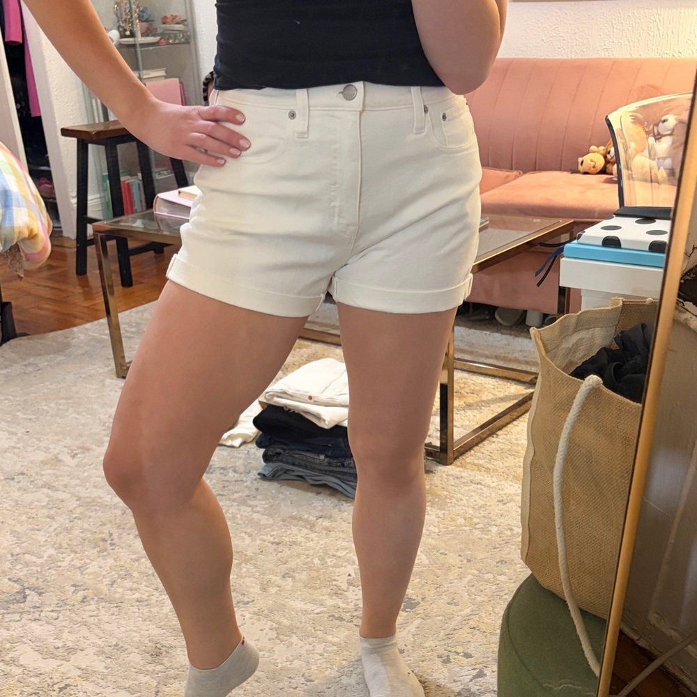 J. Crew White Denim Shorts